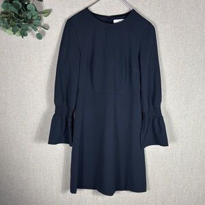 Lark and Ro > Navy Long Sleeve Dress 2
